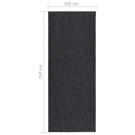 Droogloopmat 100x250 cm antracietkleurig 6