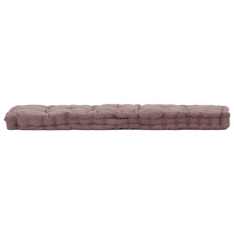 Palletvloerkussen 120x40x7 cm katoen taupe 2