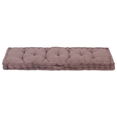 Palletvloerkussen 120x40x7 cm katoen taupe 3