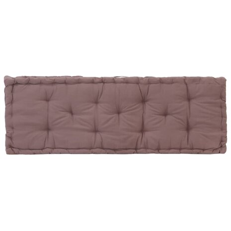 Palletvloerkussen 120x40x7 cm katoen taupe 4