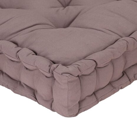 Palletvloerkussen 120x40x7 cm katoen taupe 5