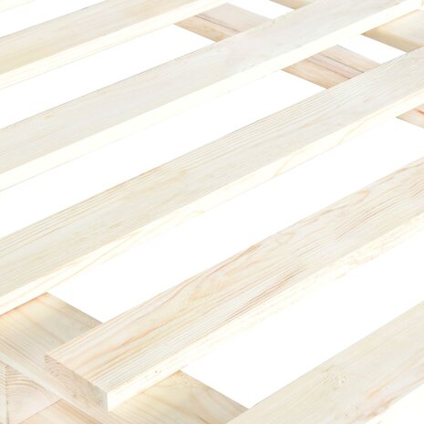 Bedframe pallet massief grenenhout 100x200 cm 5