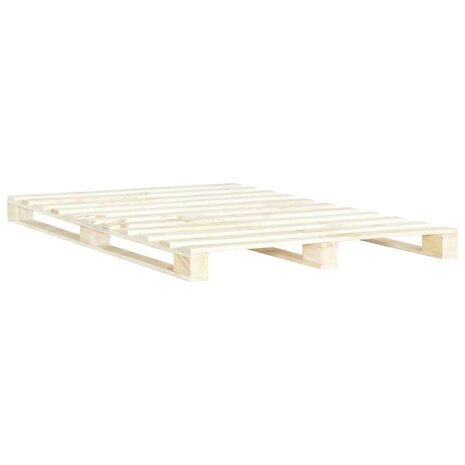 Bedframe pallet massief grenenhout 160x200 cm 2