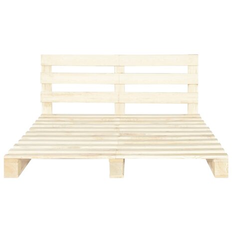 Bedframe pallet massief grenenhout 180x200 cm 3