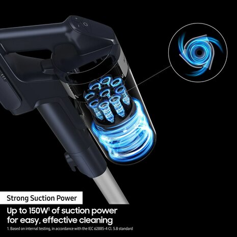 Draadloze cyclinische stofzuiger met borstel Samsung VS15A60AGR5 150 W 3
