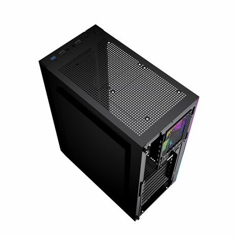 ATX Semi-toren BehuizingGEMBIRD Fornax 2500 ARGB Zwart Multicolour 7