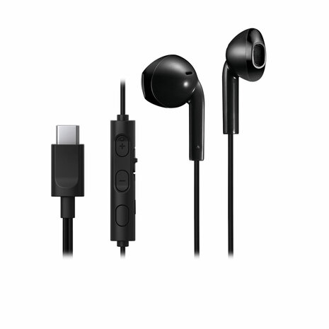 Hoofdtelefoon met microfoon JVC HAF-R17UCB-U Zwart 1
