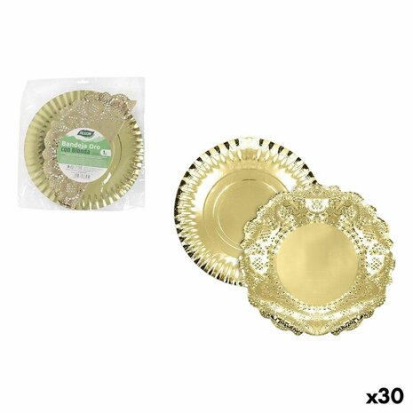 Snackdienblad Algon Cirkelvormig 30 cm (30 Stuks) 1