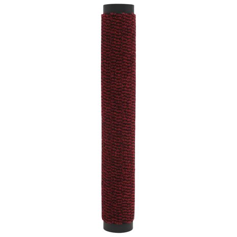 Droogloopmatten 2 st rechthoekig getuft 120x180 cm rood 4