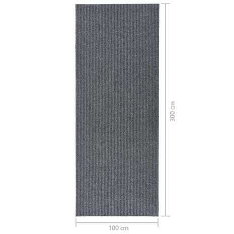 Droogloopmat 100x300 cm grijs 7