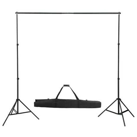 Fotostudioset met verlichtingsset en achtergrond 6