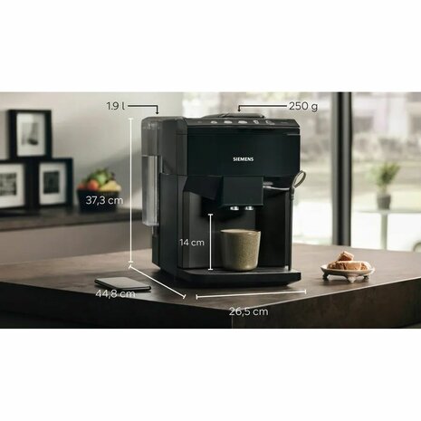 Volautomaat koffiezetapparaat Siemens AG TP511R09 Zwart 1500 W 15 bar 1,9 L 3