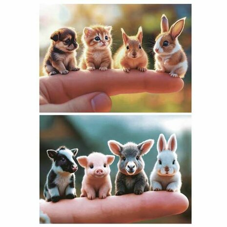 Puzzel Educa Baby Animals (2 Stuks) 2