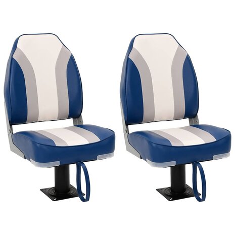 Bootstoelen 2 st met poot 360° draaibaar 1
