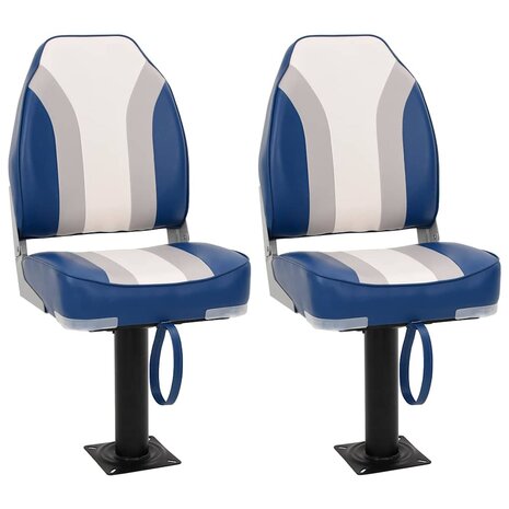 Bootstoelen 2 st met poot 360° draaibaar 1