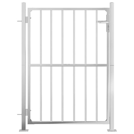 Tuinpoort 100x125 cm roestvrij staal 3