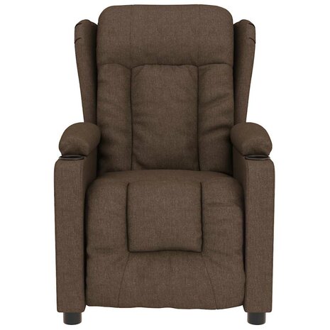 Massagestoel stof bruin 3