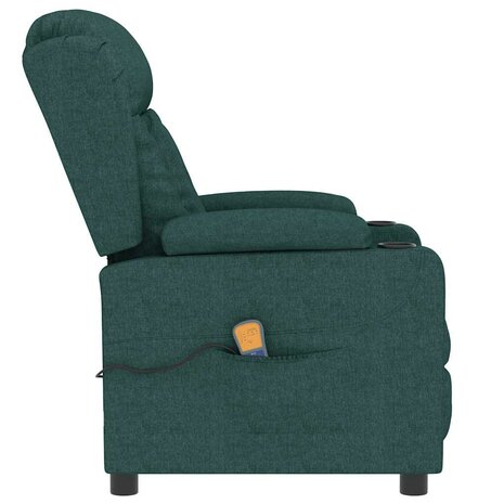 Massagestoel stof donkergroen 4