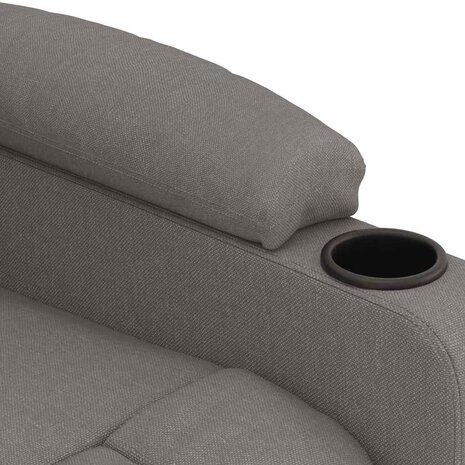 Massagestoel stof taupe 8