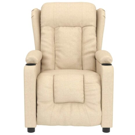 Massagestoel stof crèmekleurig 3