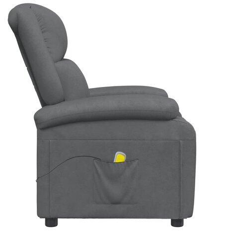 Massagestoel kunstleer grijs 4