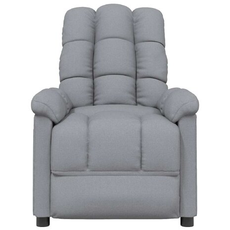 Massagestoel stof lichtgrijs 3