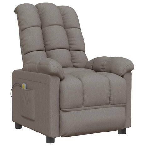 Massagestoel stof taupe 2