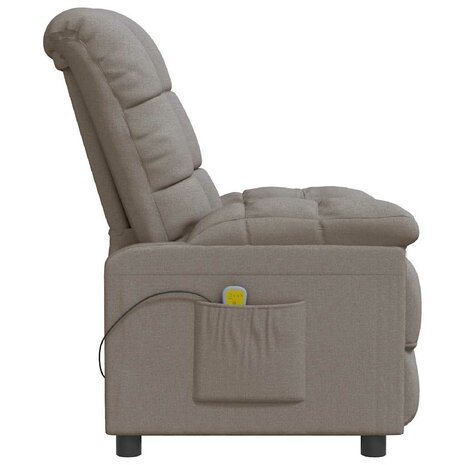 Massagestoel stof taupe 4