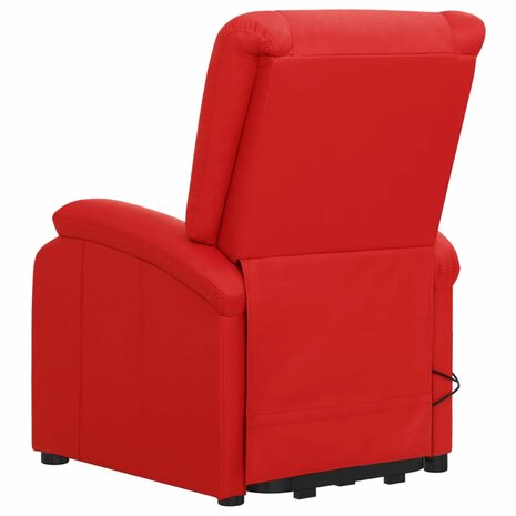 Sta-op-massagestoel kunstleer rood 5