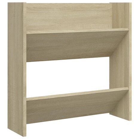 Wandschoenenkasten 2 st 60x18x60 cm spaanplaat sonoma eiken 5