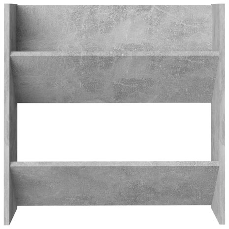 Wandschoenenkast 60x18x60 cm spaanplaat betongrijs 4