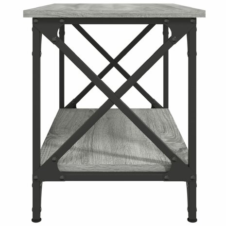 Bijzettafel 55x38x45 cm bewerkt hout grijs sonoma eikenkleurig 5