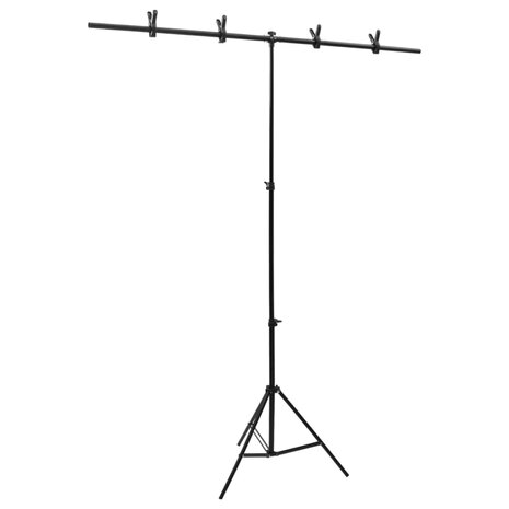 Fotostudioset met lichtset, achtergrondscherm en reflector 4