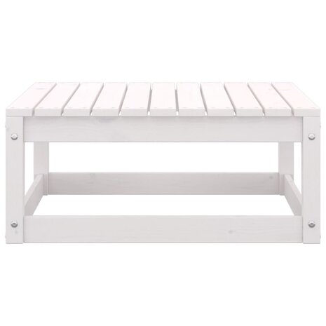 3-delige Loungeset massief grenenhout wit 8