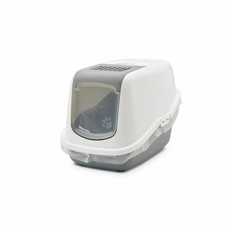 Kattenbak Savic Nestor Wit Grijs Plastic 2