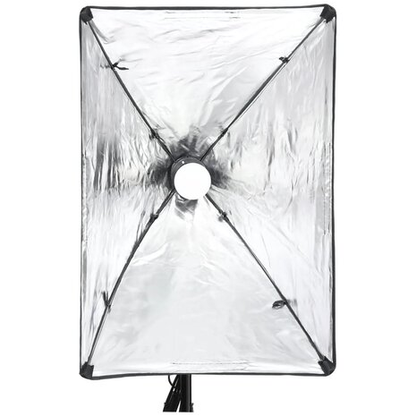 Fotostudioset met verlichtingsset, achtergrond en reflector 4