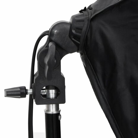 Fotostudioset met verlichtingsset, achtergrond en reflector 5