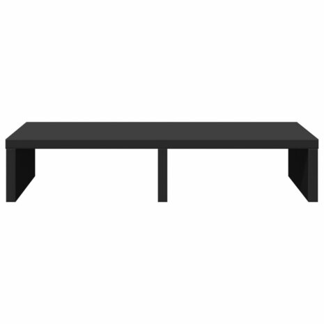 Monitorstandaard 50x27x10 cm bewerkt hout zwart 4