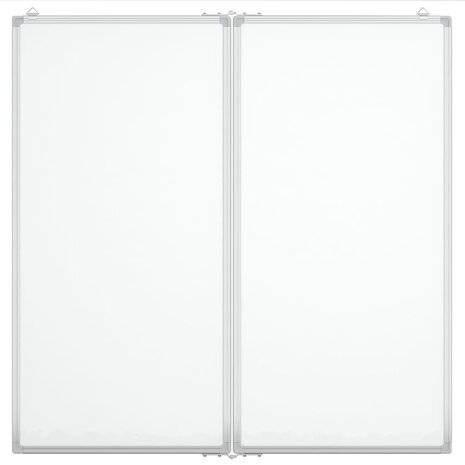 Whiteboard magnetisch inklapbaar 80x80x1,7 cm aluminium 3