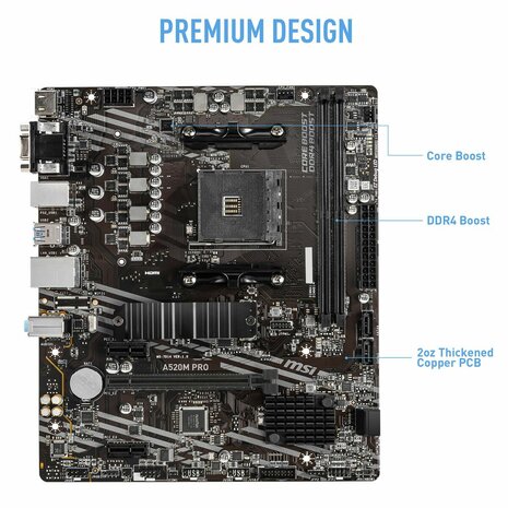 Moederbord MSI 7D14-005R mATX AM4 AMD AM4 5