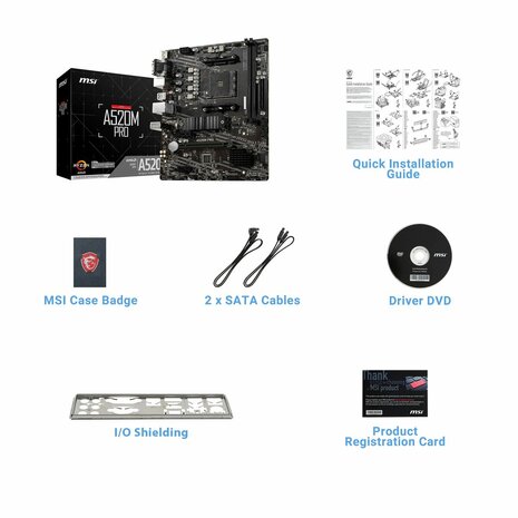 Moederbord MSI 7D14-005R mATX AM4 AMD AM4 7