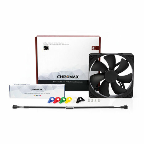 Case fan Noctua NF-A14 PWM chromax.black.swap Ø 14 cm 2