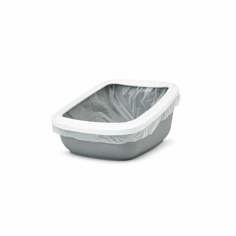 Kattenbak Savic Wit Grijs Plastic 3