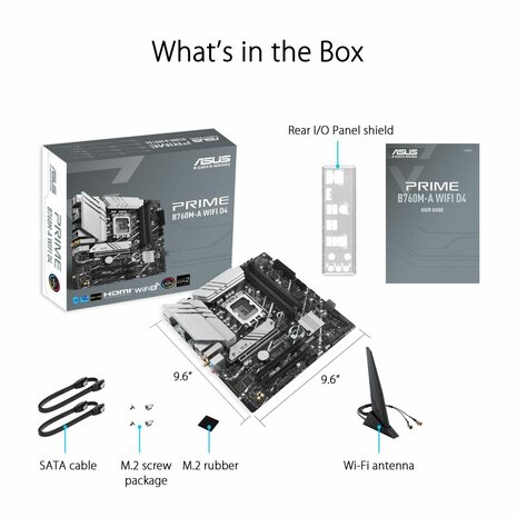 Moederbord Asus PRIME B760M-A WIFI D4 LGA 1700 Intel B760 7