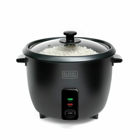 Rijstkoker Black & Decker ES9680120B Zwart Roestvrij staal 700 W 29 x 29 x 29 cm 1,8 L 2
