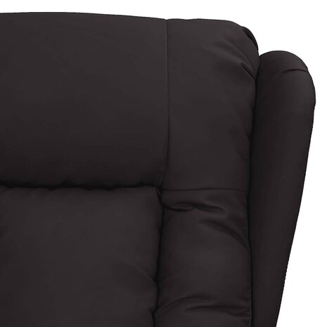 Massagestoel kunstleer zwart 5