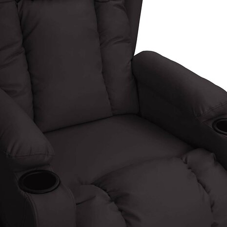 Massagestoel kunstleer zwart 6