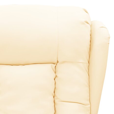 Massagestoel kunstleer crèmekleurig 5