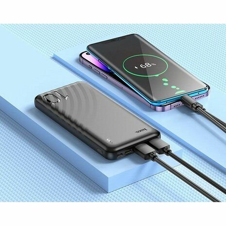 Powerbank Hoco J123 black Zwart 10000 mAh 4