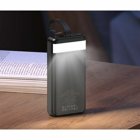 Powerbank Hoco J123B black Zwart 30000 mAh 4